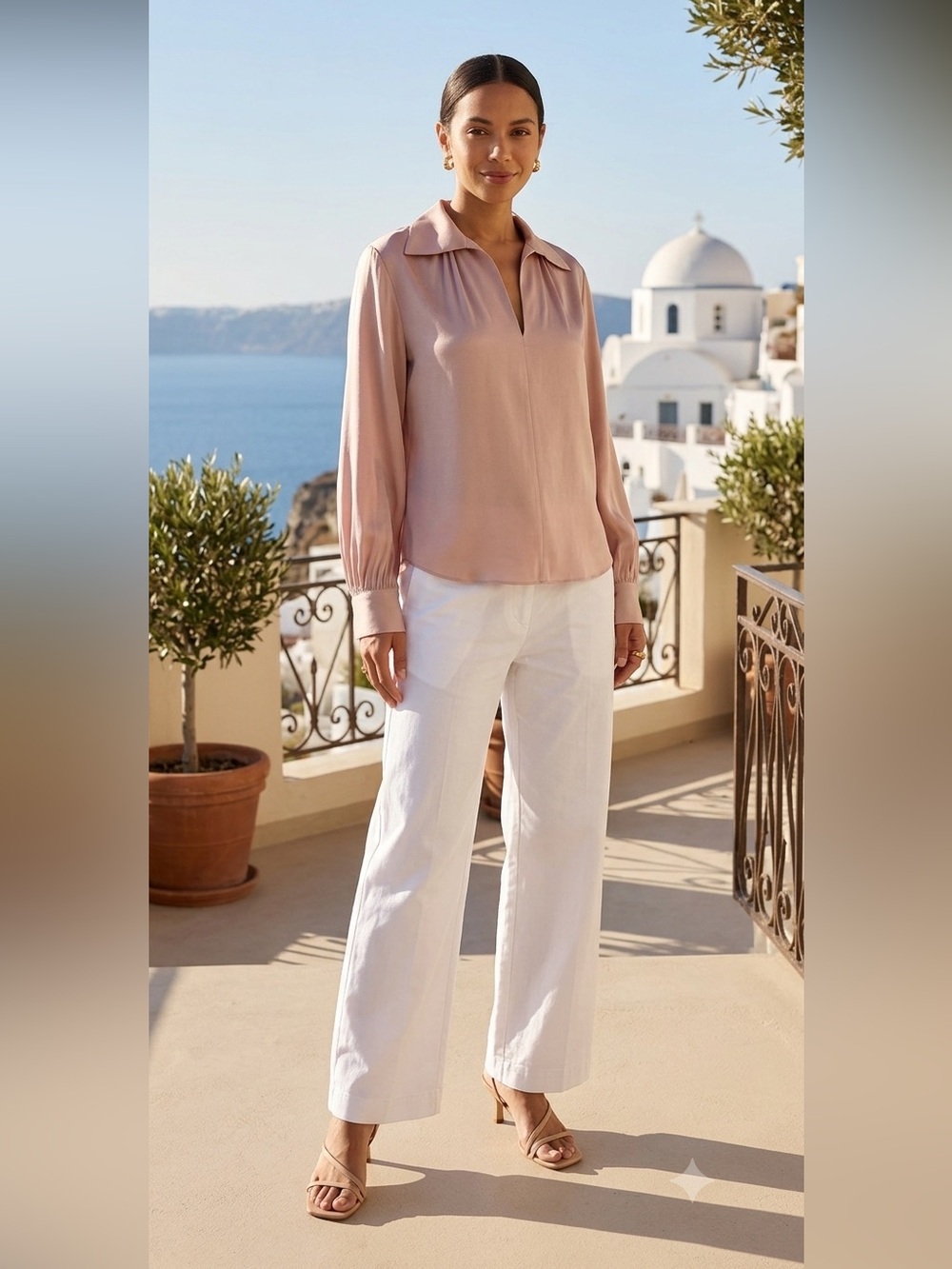New Vince Gathered silk-blend blouse - Picture 8 of 14